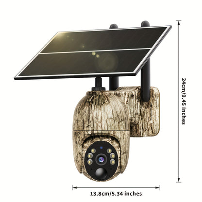 4G Cellular Game Camera Solar Powered - 2K Live View, 0.02s Motion Trigger, Night Vision, No WiFi Needed for Hunting & Wildlife
