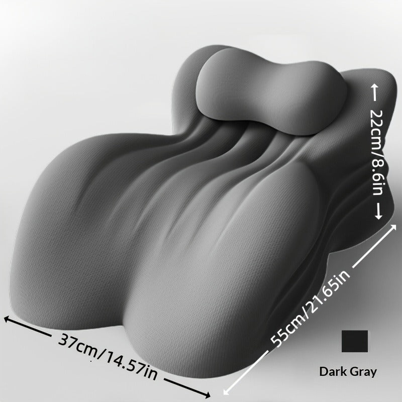 Wedge Pillow Memory Foam – Ergonomic Cervical & Lumbar Support for Stomach, Side & Back Sleepers | Breathable Removable Washable Cover, Multi-Use for Sleep, Office & Reading, Great Gift for Couples