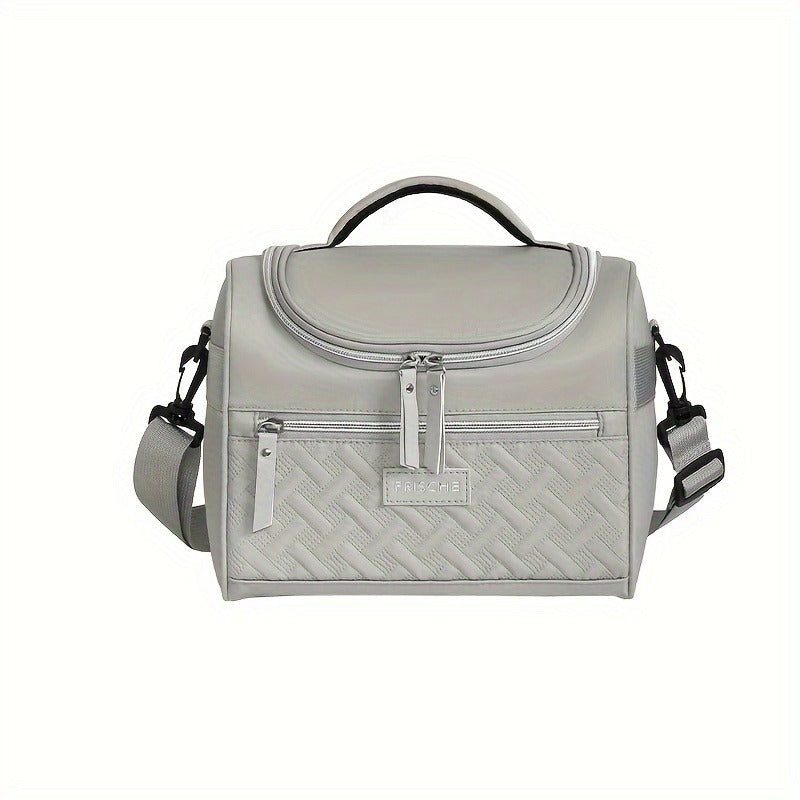 Insulated Lunch Bag Cooler Tote with Padded Shoulder Strap Leakproof Washable Polyester Meal Prep Bag for Work Picnic School Outdoor Activities Men Women
