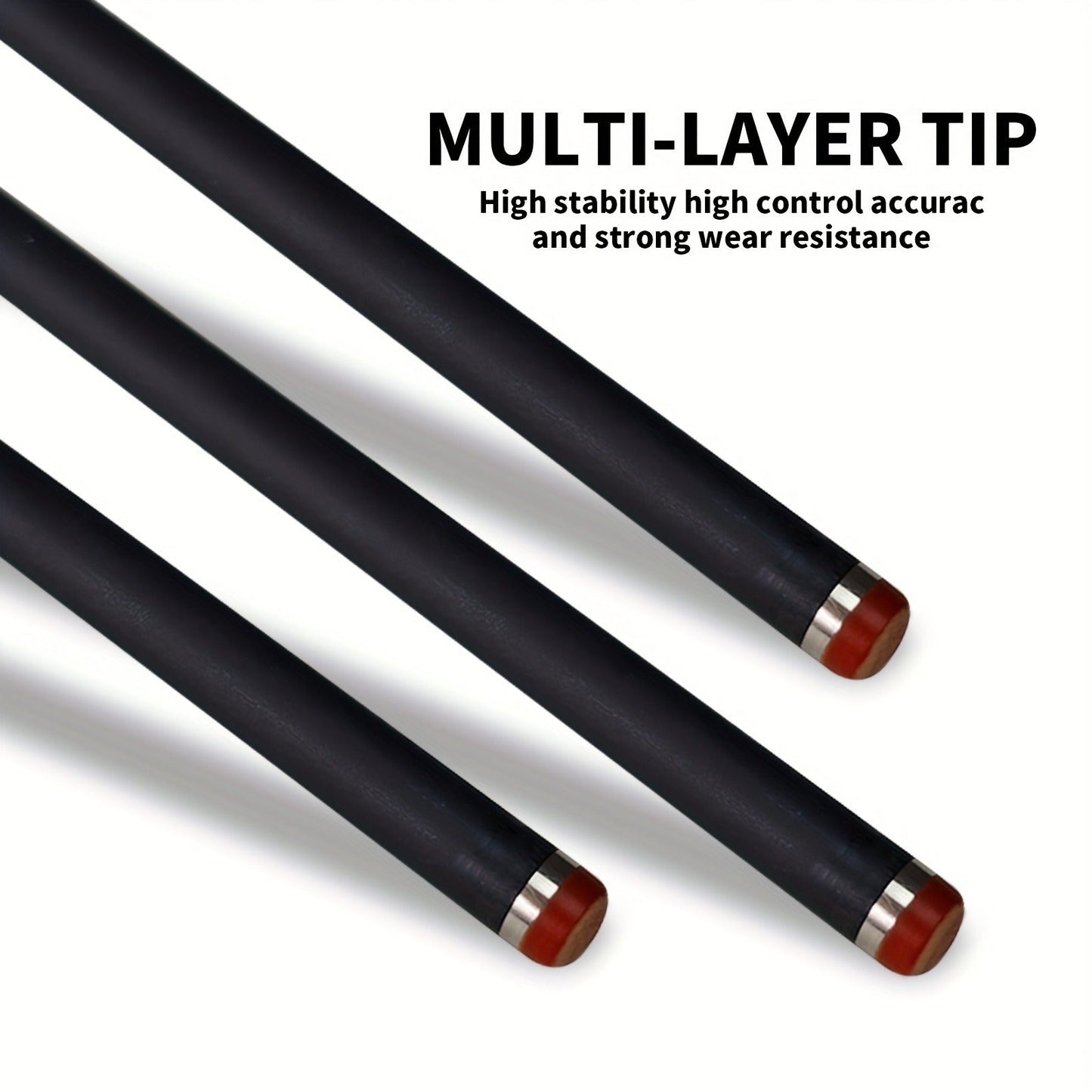 Carbon Fiber Pool Cue 57 Inch 13mm Tip – 2pcs Modular Design, Low Deflection, Piano Lacquer Finish, Stainless Steel Joint – Professional Billiard Cue for 8 Ball, 9 Ball, Home, Tournament & Club