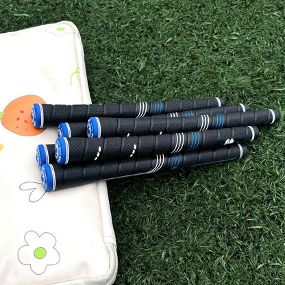 Oversized Golf Grips 10-Pack | Jumbo Blue Soft Rubber Anti-Slip Golf Club Grips for Iron & Wood Clubs – Ergonomic Precision Control Design for All Skill Levels with Custom Texture & Enhanced Durability
