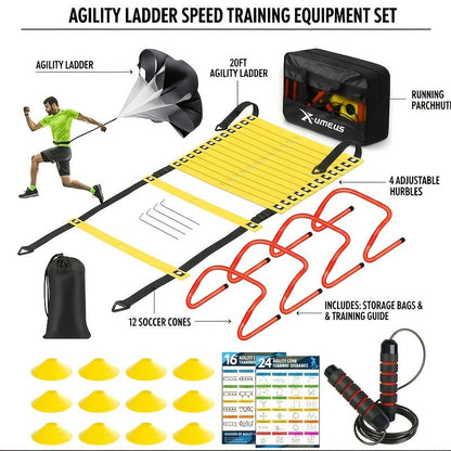 Agility Ladder Training Set – Speed & Footwork Drills with Carry Bag