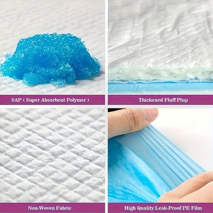 Puppy Pee Pads XXL 30x36 Inch 40 Count – 6-Layer Thickened Heavy Absorbent Disposable Dog Training Pads with Polymer Leak-Proof & Quick-Dry Technology for Dogs, Cats & Rabbits