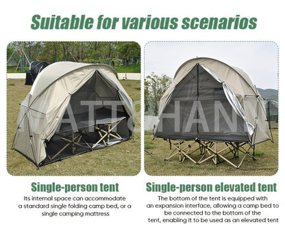 Ultralight Single Person Bicycle Tent with Mesh Ventilation – Freestanding, Easy Setup, Carbon Steel Poles, 3-Season – Lightweight Camping Tent for Cycling, Backpacking & Fishing