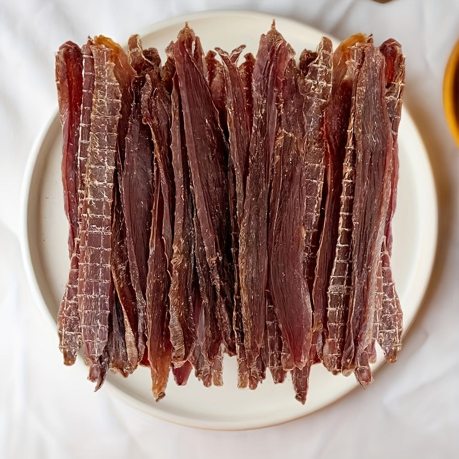 Duck Jerky Dog Chews Real Meat High Protein Low Fat Long-Lasting Dental Treats for Small Medium Large Dogs Training Reward Easily Digestible 150g