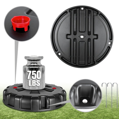 Portable Tetherball Set with Ball Rope & Pole – Heavy Duty Outdoor Backyard Lawn Beach Game for Kids Adults