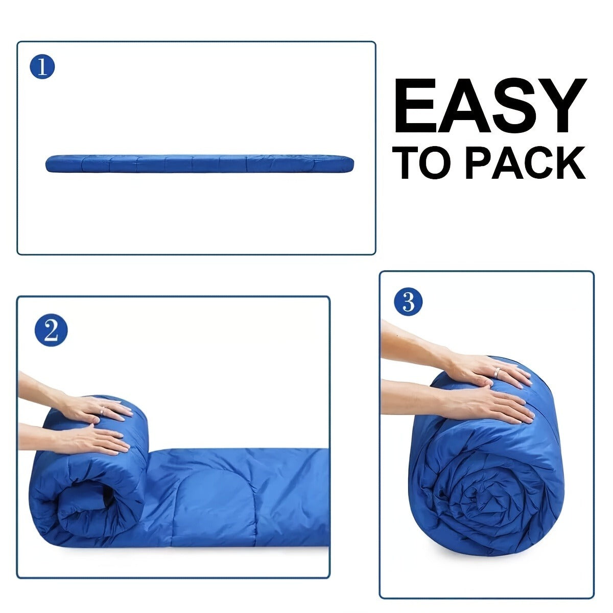 Lightweight 4 Season Sleeping Bag Envelope Design with Drawstring Closure Adjustable Hood Strap Portable Camping Sleep Bag for Backpacking Hiking Mountaineering Travel Indoor Outdoor