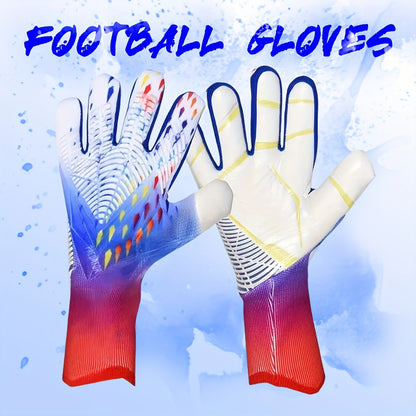 Silicone Grip Goalkeeper Gloves with Superior Traction - Available in 6 Colors & 5 Sizes, Professional Soccer & Rugby Goalie Gloves for Men Women Youth, High-Performance Finger Protection Sports Gloves