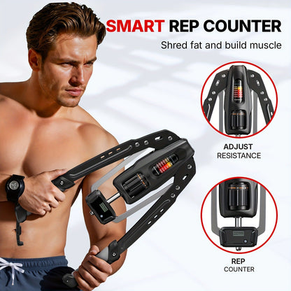 Chest Expander Twister Arm Exerciser 22-440LB Hydraulic Adjustable Resistance Shoulder Muscle Training Fitness Equipment for Home Gym