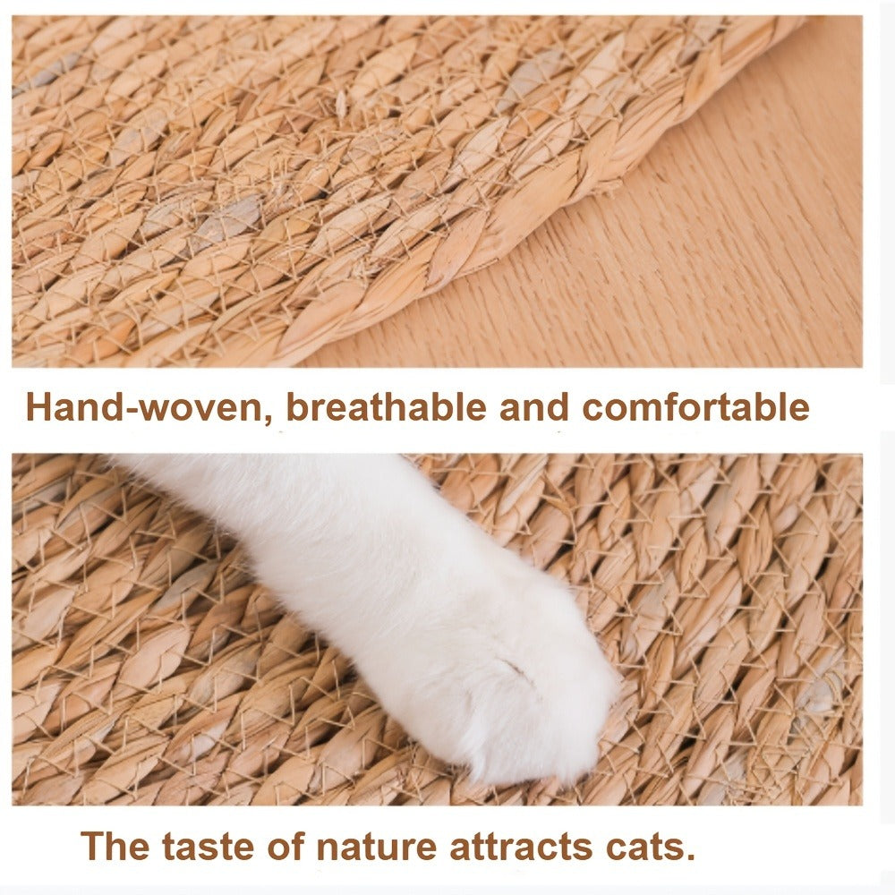 Sisal Sofa Protector Cat Scratch Mat – Universal Anti-Scratch Claw Cover for Cats & Dogs, Furniture Protector Pad for Sofa, Couch & Chair, 13.78" or 15.74" Square