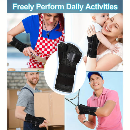 Wrist & Thumb Brace Complete Support Set with Adjustable Shoulder Strap, Night Clip Stabilizer, Wrist Tube & Hand Support – Unisex Compression Wrap for Pain Relief