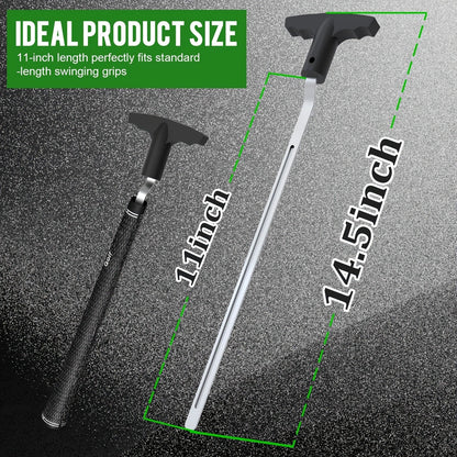 V-Groove Golf Grip Removal Tool High Carbon Steel T-Handle Grip Remover Saver 11 Inch Regripping Tool for Golf Club Shaft Grip Replacement Easy Grip Removal for All Golfers