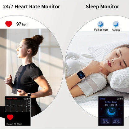 Fitness Tracker Smartwatch – 1.69" HD Screen, 25 Sports Modes, IP68