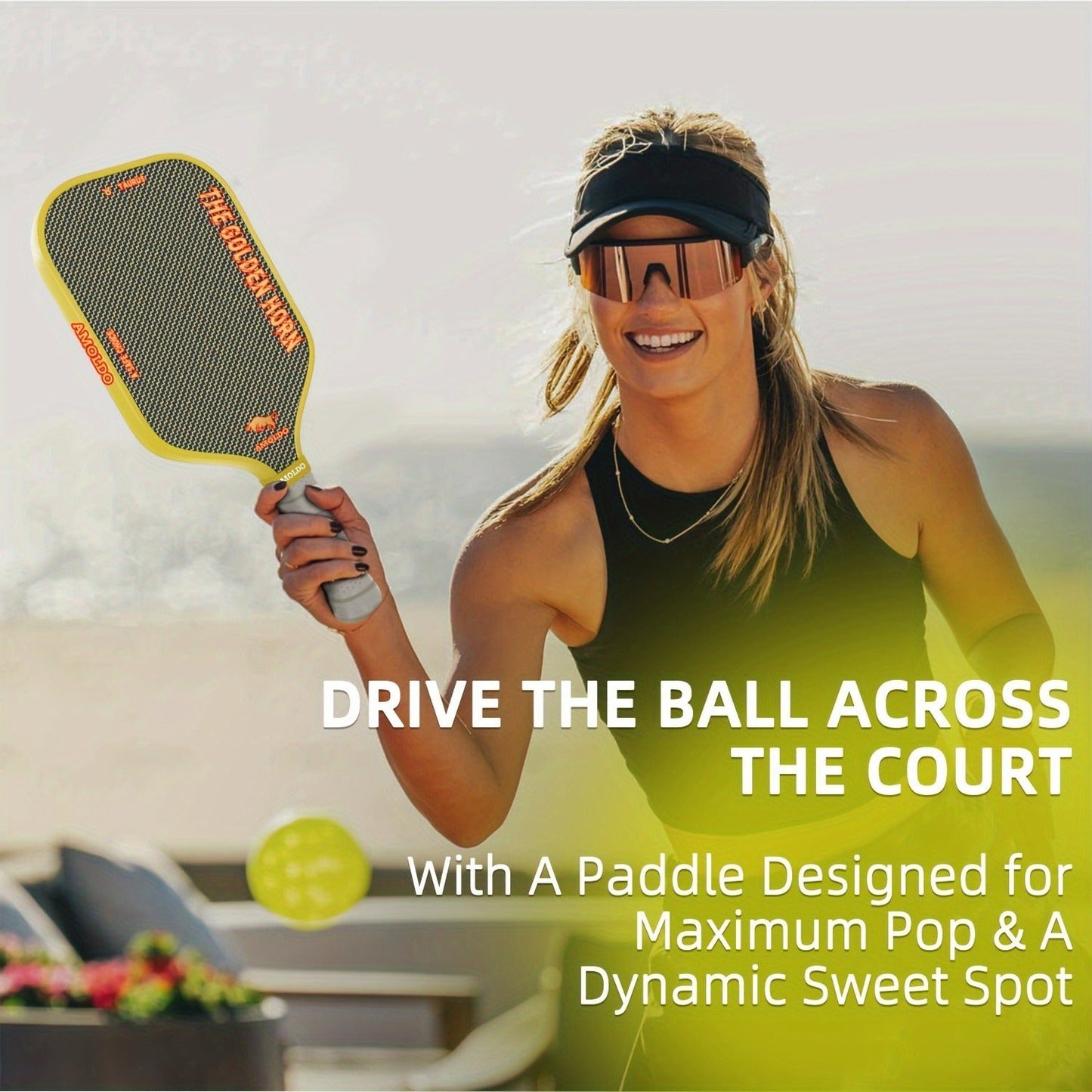 Titanium Pickleball Paddle 16mm Wire Woven Surface PP Honeycomb Core Hot Pressed Power Control Spin Pickleball Racket for Beginner Intermediate Advanced