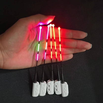 Fishing Bite Indicator Pole Tip Lights 5PCS – Gravity Sensing Color-Change Hook Alert, High-Visibility LED Night Fishing Indicators for Sea Fishing, Raft Fishing & Platform Fishing (Battery Not Included)