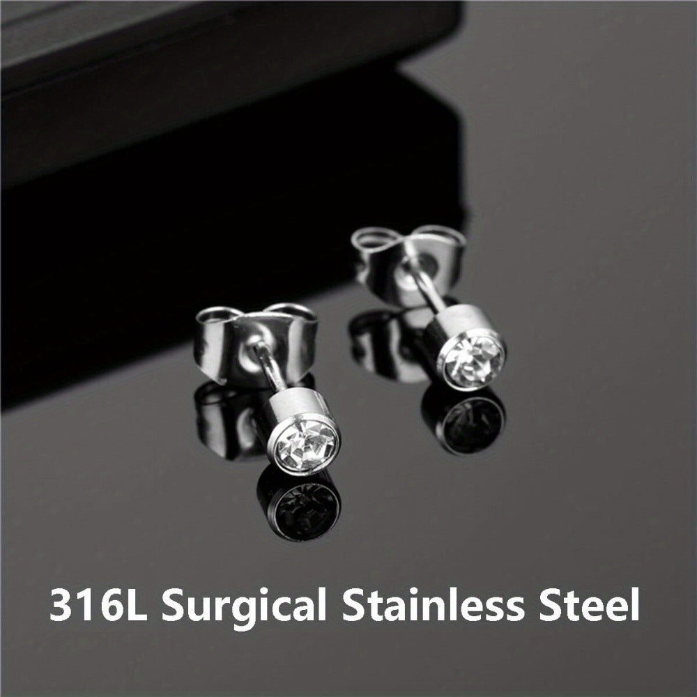 Ear Piercing Gun Kit with 24pcs Stainless Steel Studs – Professional Self Piercing Tool for Ear & Nose with Marking Pen, Safe & Easy to Use for Home & Salon