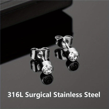 Ear Piercing Gun Kit with 24pcs Stainless Steel Studs – Professional Self Piercing Tool for Ear & Nose with Marking Pen, Safe & Easy to Use for Home & Salon