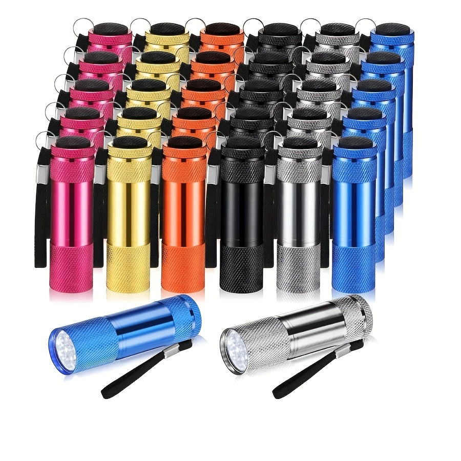 Bulk Flashlight Gift Set 32pcs – Mini Aluminum Handheld LED Torch with Lanyard for Boys & Girls, Small Flashlights for Christmas, Halloween, Thanksgiving, Birthday, Night Reading, Emergency & Camping (Batteries Not Included)