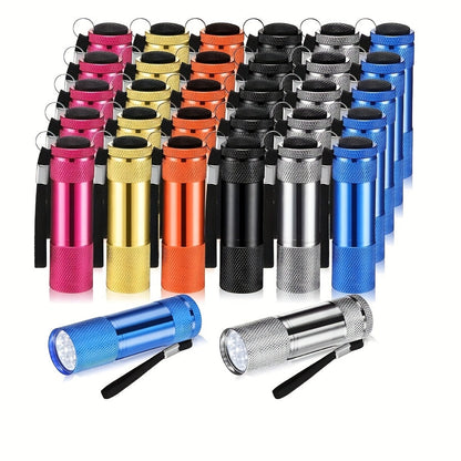 Bulk Flashlight Gift Set 32pcs – Mini Aluminum Handheld LED Torch with Lanyard for Boys & Girls, Small Flashlights for Christmas, Halloween, Thanksgiving, Birthday, Night Reading, Emergency & Camping (Batteries Not Included)