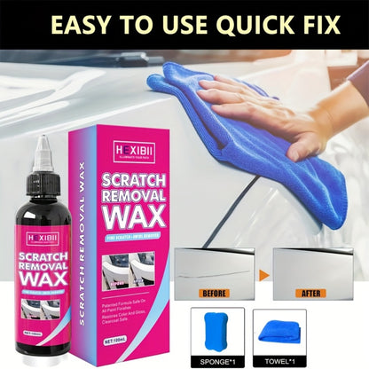 Car Scratch Remover Wax 2-Pack - Liquid Formula for Fine Surface Scratch Repair on Cars, RV, Trucks & Motorcycles
