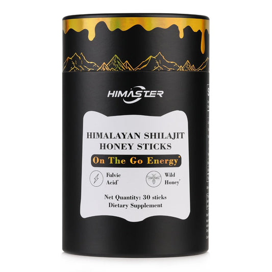 Shilajit Honey Sticks with Saffron – Himalayan Shilajit 85+ Trace Minerals & 75% Fulvic Acid for Energy, Vitality & Stamina | 30 Sticks | For Men & Women | ShopVora UK