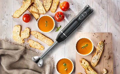 Immersion Blender 400W with Turbo Mode - Handheld Stick Blender with 304 Stainless Steel Blades, 2-Speed Electric Hand Blender, Detachable Shaft, Portable Immersion Mixer for Soups, Smoothies & Baby Food