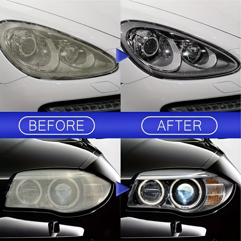 Universal Headlight Lens Restoration Kit - Prevents Yellowing And Oxidation with Bright Headlight Restoration Fluid, Restores Shine Quickly, Suitable for All Models, Headlight Restoration Parts