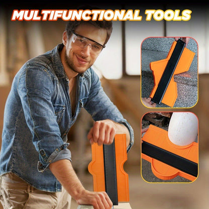 Contour Gauge Profile Tool with Lock – 6 Inch & 11 Inch Shape Duplicator for Flooring, Tile, Woodworking, Carpet Cutting & Irregular Shape Tracing