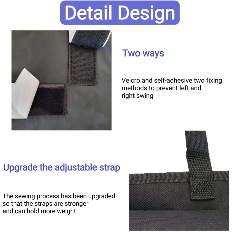 Car Trunk Organizer, Large Capacity Car Organizers And Storage with 8 Pockets, Waterproof Backseat Hanging Organizer for SUV, Truck, MPV, Interior Additions for Men And Women