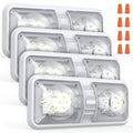 RV Lights Interior, 12 Volt LED Lights 1000LM, Camper Lights 8W, RV LED Lights Interior Fixtures 12V, RV Ceiling Dome Light with Switch for RV/Camper/Trailer/Boat/Car (Natural White, 4Pack).