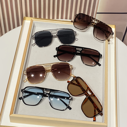 Oversized Round Novelty Glasses 12 Pack Multicolor Tortoiseshell - Double Frame Full Rim Plastic Eyewear Bulk Set for Party Prom Photo Shoot Costume, European American Style Decorative Glasses Men Women