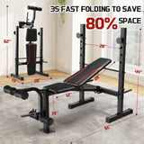 Black Weight Bench Set