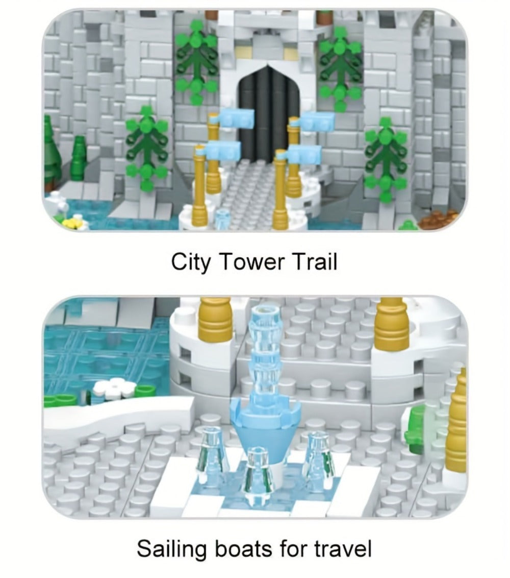 3600PCS Princess Castle Building Blocks Fairytale Palace STEM Micro Brick Architecture Kit for Girls Ages 8+ – Creative Birthday Christmas Valentine's Day Gift, Home Room Decor Display Piece