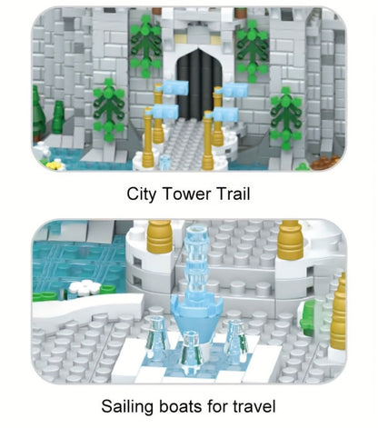3600PCS Princess Castle Building Blocks Fairytale Palace STEM Micro Brick Architecture Kit for Girls Ages 8+ – Creative Birthday Christmas Valentine's Day Gift, Home Room Decor Display Piece