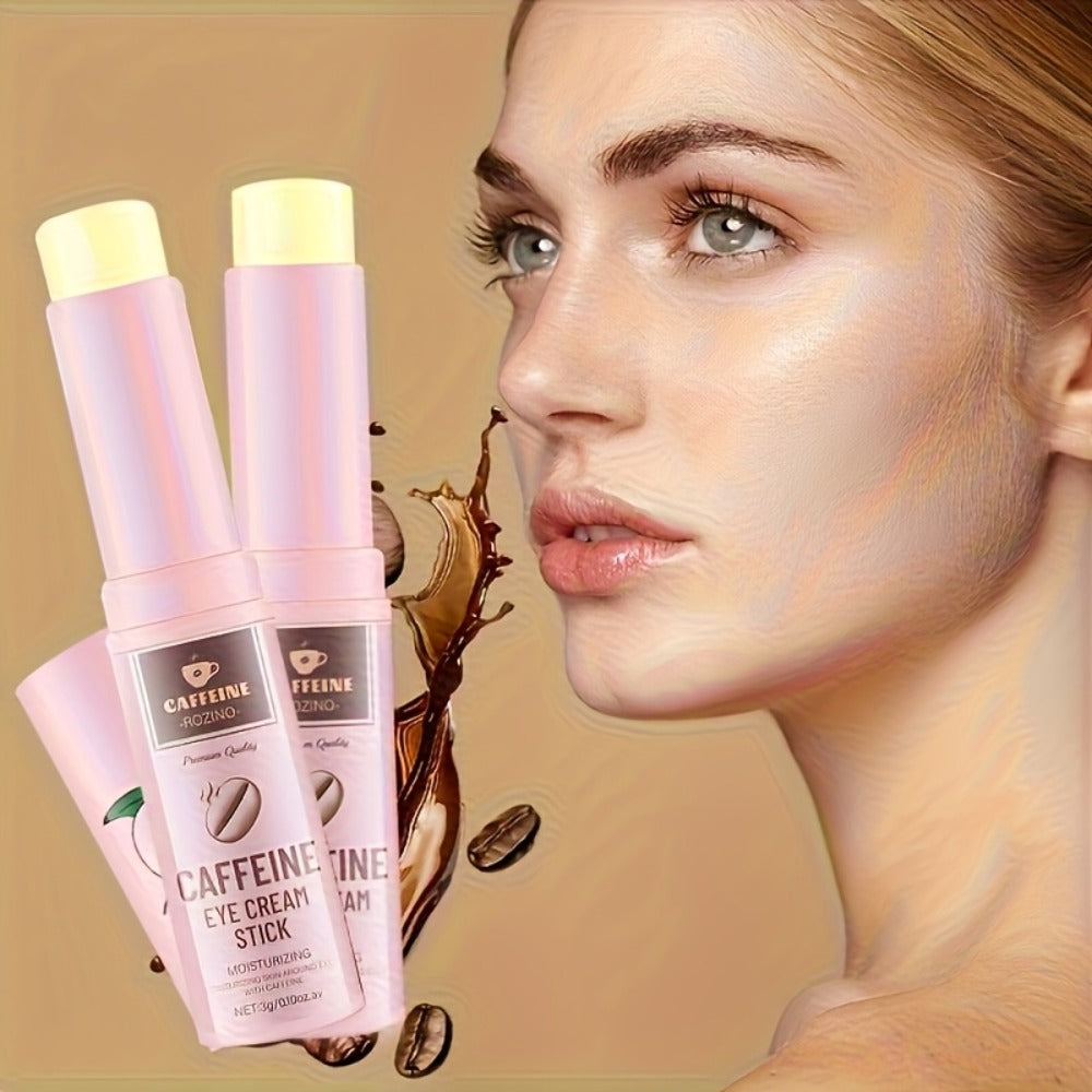 Eye Cream Firming Anti-Aging 2pcs with Caffeine & Ceramide NP — Reduces Dark Circles Puffiness Fine Lines Crow's Feet Lifted Refreshed Under-Eye Look Daily Skincare