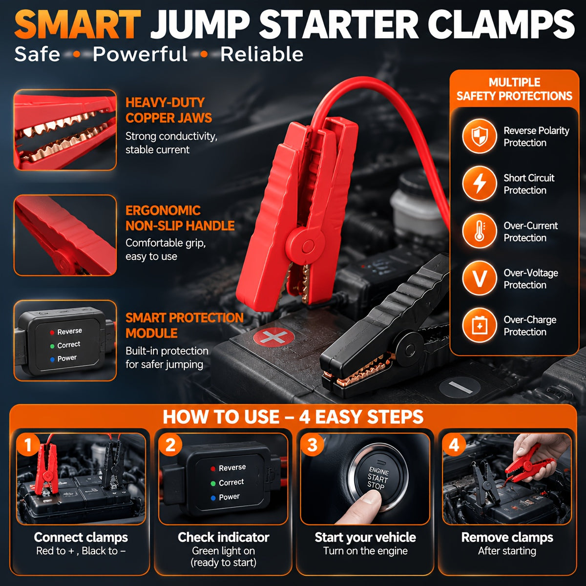 DALUAGUI -10000A Peak Emergency Jump Starter Power Supply with Air Pump, 9-in-1 Function, 12V Car Battery Charger, 150 PSI Fast Tire Inflator, LED Flashlight, USB, Suitable for Gasoline And Diesel Vehicles, SUVs, And Trucks. Ideal As A Holiday Gift.