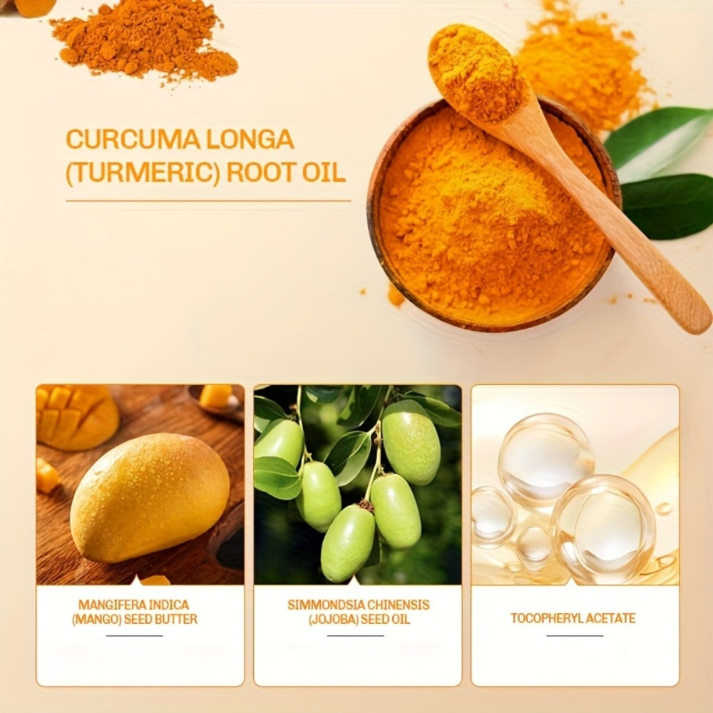 Turmeric Body Lotion 400g Alcohol-Free Brightening Glow Moisturizer with Turmeric Extract Long-Lasting Hydration Dry Oily Skin Unisex Full Body Cream