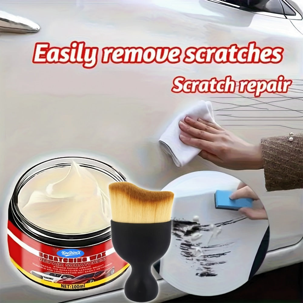 Car Scratch Repair Wax - Nano-Bright Polish for Scratch Removal & Paint Restoration, Removes Brush Marks & Swirl Scratches, Suitable for All Paint Colors (100ml)