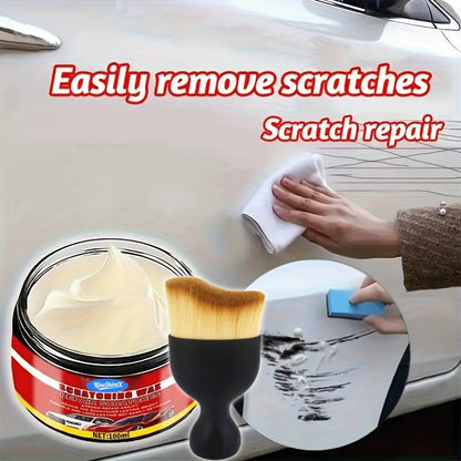 Car Scratch Repair Wax - Nano-Bright Polish for Scratch Removal & Paint Restoration, Removes Brush Marks & Swirl Scratches, Suitable for All Paint Colors (100ml)