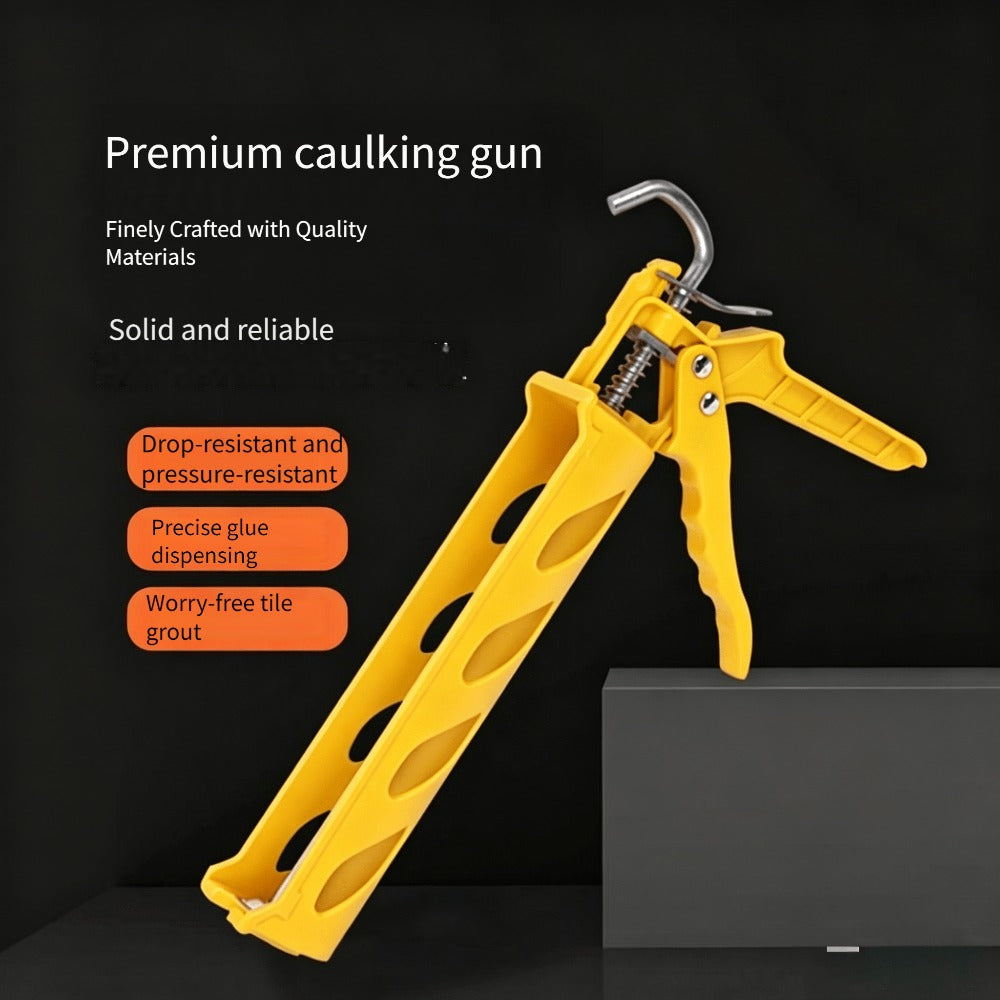 Caulking Gun Manual Drip-Free – Lightweight Multi-Function Sealing Gun for Bathroom, Balcony, Doors & Windows, Home Decoration & Construction Projects, Easy-Squeeze Caulk Applicator