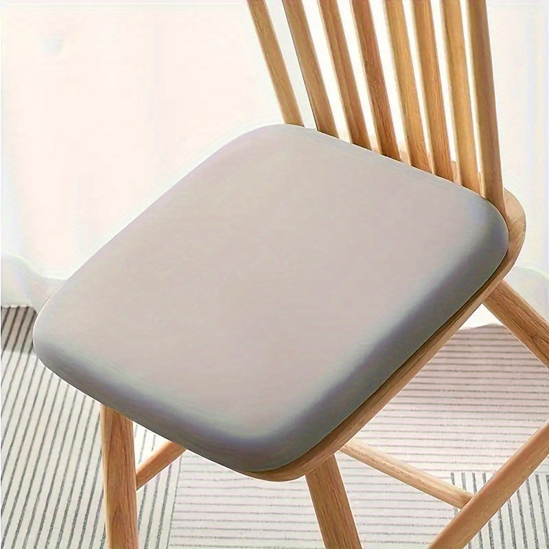 Comfort Seat Pad - 1.5-Inch Resilient Memory Foam Core with Detachable Fabric Cover, Textured Bottom Grip for Office/ School/ Truck Seats, Evenly Distributes Weight for Better Posture