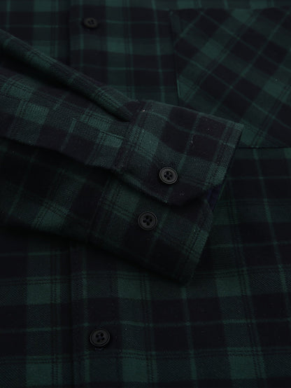 Men's Plaid Long Sleeve Flannel Shirt - Wrinkle Resistant