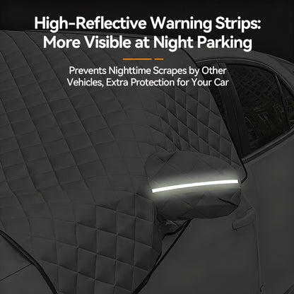 Magnetic Universal Car Sunshade - Heat-Insulating, Uv-Blocking, Snow-Proof, Wind-Proof, And Leaf-Proof Three-Window Extendable Sunshade for Suvs And Sedans - Protective Car Cover
