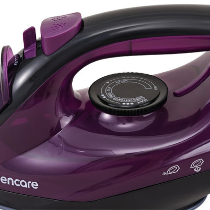 Steam Iron Household High-Pressure Non-Stick Soleplate Anti-Calcification Overheat Protection Multi-Gear Fast Heating Dry Wet Dual-Use Clothes Iron Travel Essential Pink