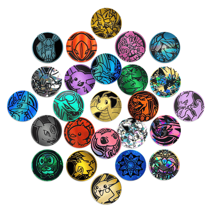 Pokemon TCG Coins Lot 10 Pack – Official Collectible Trading Card Game Coins, Charizard Pikachu Mewtwo & More, Tournament Legal, Birthday Gift for Kids & Fans