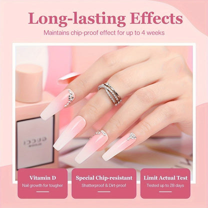 Dip Powder Nail Kit 20 Colors Glitter Set with Top Coat Primer Activator Pink Purple Brown French Manicure Starter Kit for Beginners Salon Quality Long Lasting
