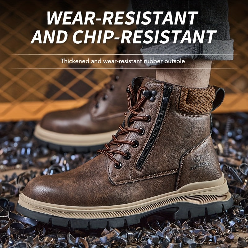 Men's Work & Safety Boots - Steel Toe Protection & Puncture Resistant
