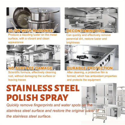 Stainless Steel Cleaner & Pot Bottom Cleaner Paste – Removes Black Grime, Rust & Grease from Pots, Pans & Kitchen Surfaces, Long-Lasting Shine in One Step