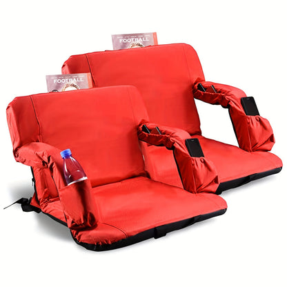 Padded Stadium Seats for Bleachers with Back Support 2-Pack
