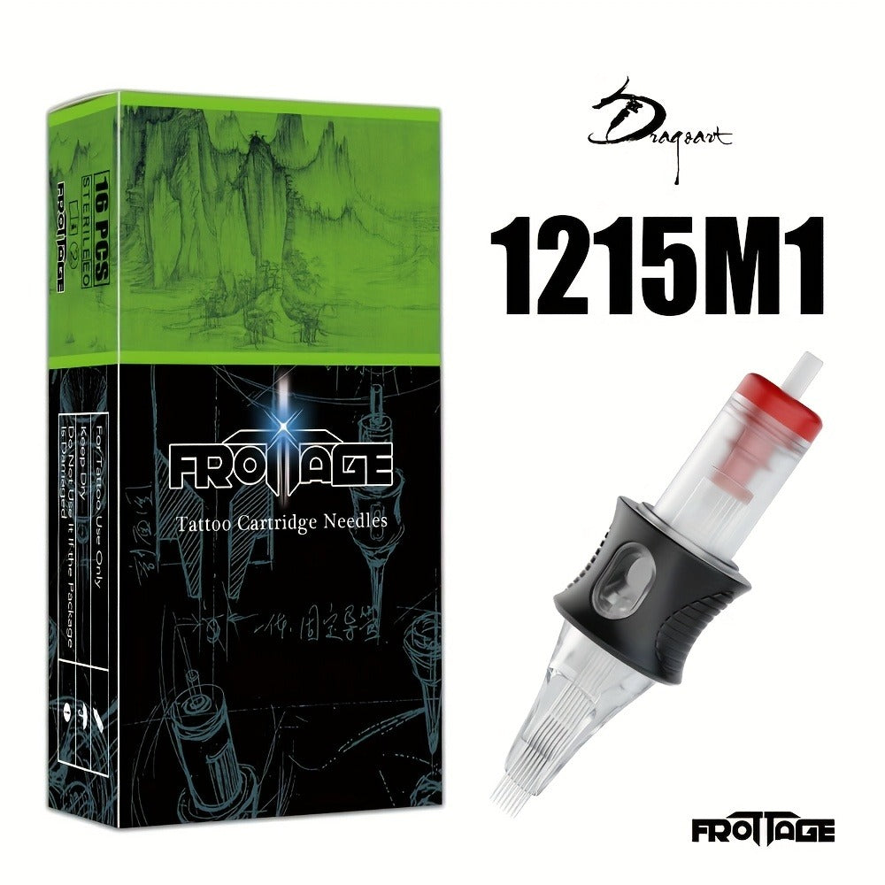 Tattoo Needle Cartridge Set 26 Sizes Integrated High Transparency Tips Round Liner Shader Curved Magnum M1 RL RS CM Disposable for Professional Artists & Beginners